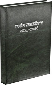 Tanári zsebkönyv A5, fekete borítóval 2025/2026 tanévre