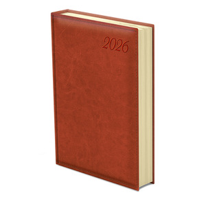Top Timer Image Agenda B5 napi  vörösesbarna borítóval, chamois lap,  2026.év