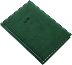 Top Timer Classic Agenda A5 napi zöld borítóval, chamois lap,  2026.év
