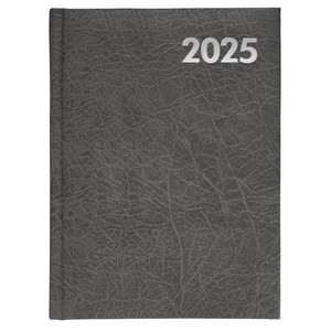 Agenda B5 napi fekete borítóval, fehér lap 2025. év