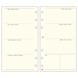 Saturnus bianco heti tervező M358 2026.év