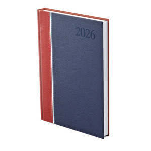 Agenda B5 heti Top Timer Groovy bordó-fehér-kék borítóval, fehér lap 2026.év