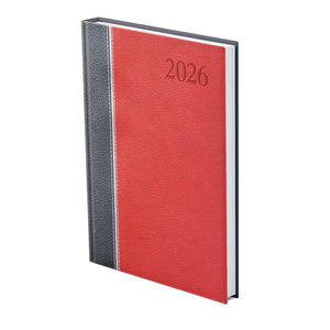 Agenda B5 heti Top Timer Groovy antracit-ezüst-bordó borítóval, fehér lap 2026.év