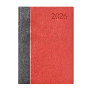 Agenda B5 heti Top Timer Groovy antracit-ezüst-bordó borítóval, fehér lap 2026.év