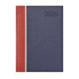 Agenda B5 heti Top Timer Groovy bordó-fehér-kék borítóval, fehér lap 2026.év