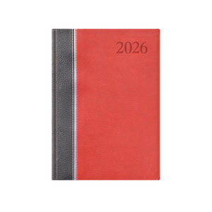 Top Timer Groovy A5 napi naptár, antracit-ezüst-bordó boritó, fehér lapok 2026.év