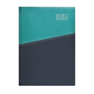 Top Timer Duplex B5 heti agenda, türkiz-kék borítóval, chamois lap,  2026.év