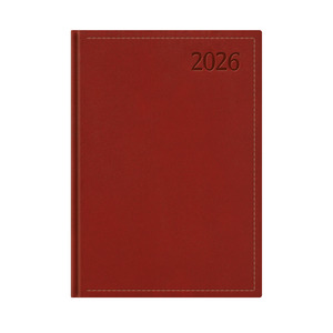 Agenda B5 heti Top Timer Traditional bordó borítóval, fehér lap 2026.év