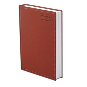 Top Timer Traditional Agenda B5 napi bordó borítóval, fehér lap 2026.év