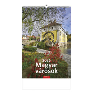 Képes falinaptár Top Timer Magyar Városok, 2026.év