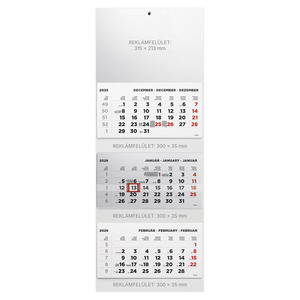 Speditőr naptár Top Timer üres fejjel, 3 tömb / 3 hónap, 320x852mm, 2026.év