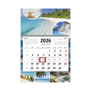 TopTimer T081 speditőr naptár 1 tömb/1 hónap, Beach 315x470mm  2026.év