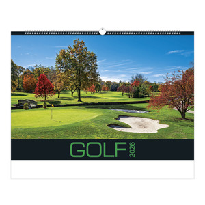 Képes falinaptár Top Timer 'GOLF' 485x340mm,  2026.év
