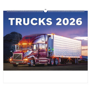 Képes falinaptár Top Timer Trucks, 450x315mm,  2026.év