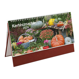Asztali naptár Top Timer Impresszionisták, fehér tömbös, álló, bordó műbőrbevont karton hátlappal, 325x155mm,  2026.év