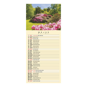 Top Timer falinaptár, Gardens,  2026.év