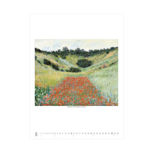 Képes falinaptár, Claude Monet, 420x560mm,  2026.év