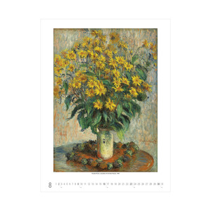 Képes falinaptár, Claude Monet, 420x560mm,  2026.év