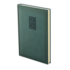 Top Timer Classic B5 heti agenda, zöld borító, chamois lapok, 170mm x 245mm,  2026.év