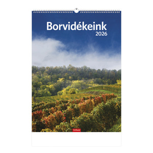Top Timer T093 Borvidékeink Falinaptár képes, 405mm x 320mm 2026.év