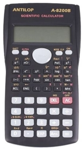 ANTILOP 8200B tudományos számológép. 2 soros kijelző 240 funkcióval, fekete