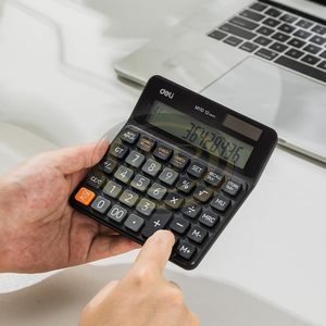 deli  Sz&aacute;mol&oacute;g&eacute;p, asztali, 12 sz&aacute;mjegy, fekete M110