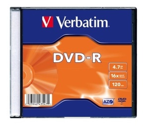 Verbatim DVD-R 16x, vékony tokban (AZO)