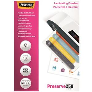 Fellowes A4 fényes lamináló fólia, 250 mikron 100db/CSM