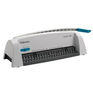 Spirálozógép, műanyag spirálkötéshez, manuális, 120 lap, FELLOWES Starlet 2+'