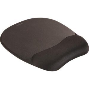 Egéralátét csuklótámasszal, habtöltésű, FELLOWES Memory Foam, fekete