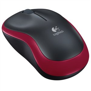 Logitech M185' vezeték nélküli opt egér piros
