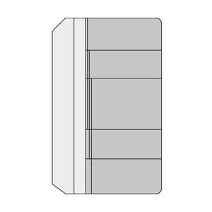 Kalendárium betét, névjegytartó, S, SATURNUS, S335 2026.év