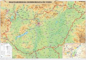 Könyökalátét, kétoldalas, STIEFEL Magyarország domborzata/ Kárpát medence domborzata